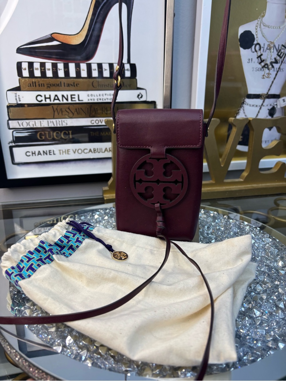 Tory Burch Miller Leather Phone Crossbody Bag NWOT